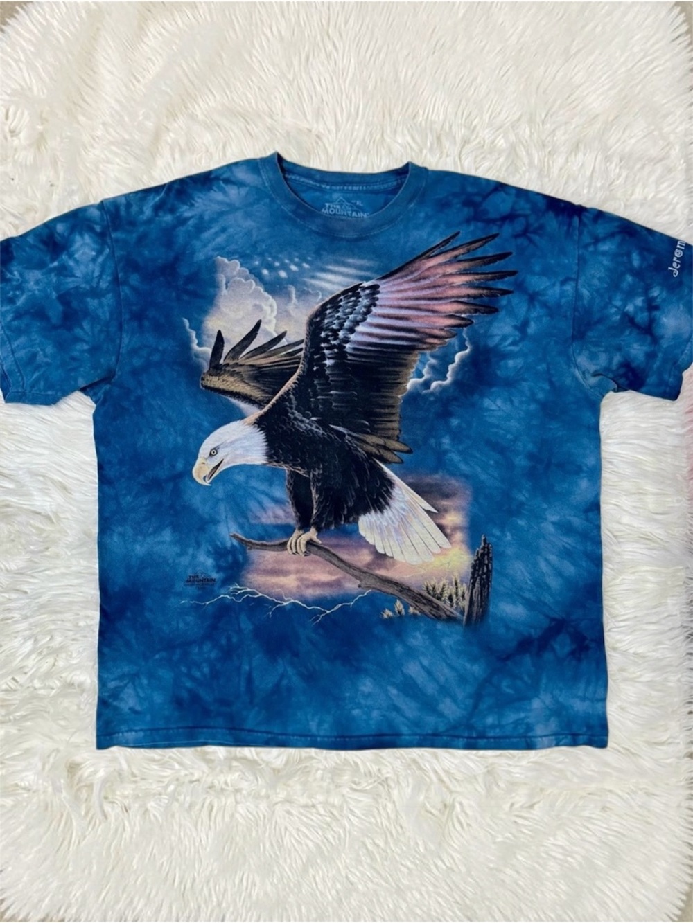 The Mountain Eagle Blue Crewneck Tie Dye T Shirt 2006 Rick Kelley Men’s XL